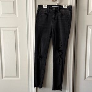 Flying Monkey Black Distressed Skinny Jeans